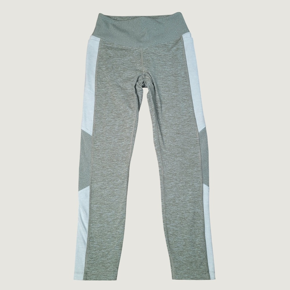 Victoria's Secret PINK Cozy Small Leggings Sage Green Heather High Waist‎ Pocket